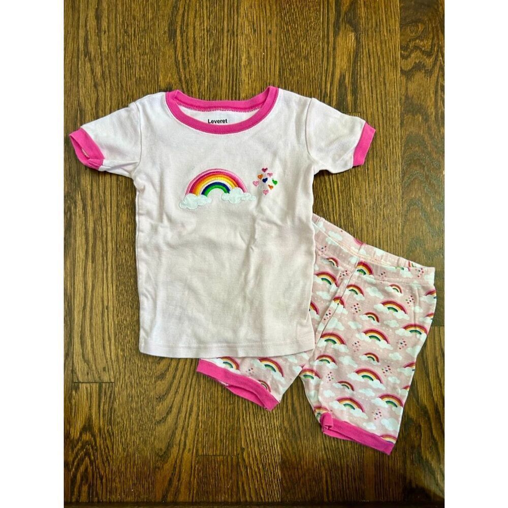 Leveret Infant Toddler Girls Pajamas Bundle Size 2T - Picture 2 of 8